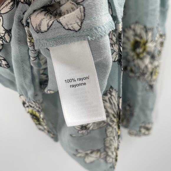 MAURICES Blouse Size 3 Plus Curvy Flora Flowy NWT Lattice Back Top Lightweight - Picture 15 of 16